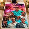 Flannel BlanketGTA Warm Soft Throw Blanket for Indoor Sofa Bed Living Room Use