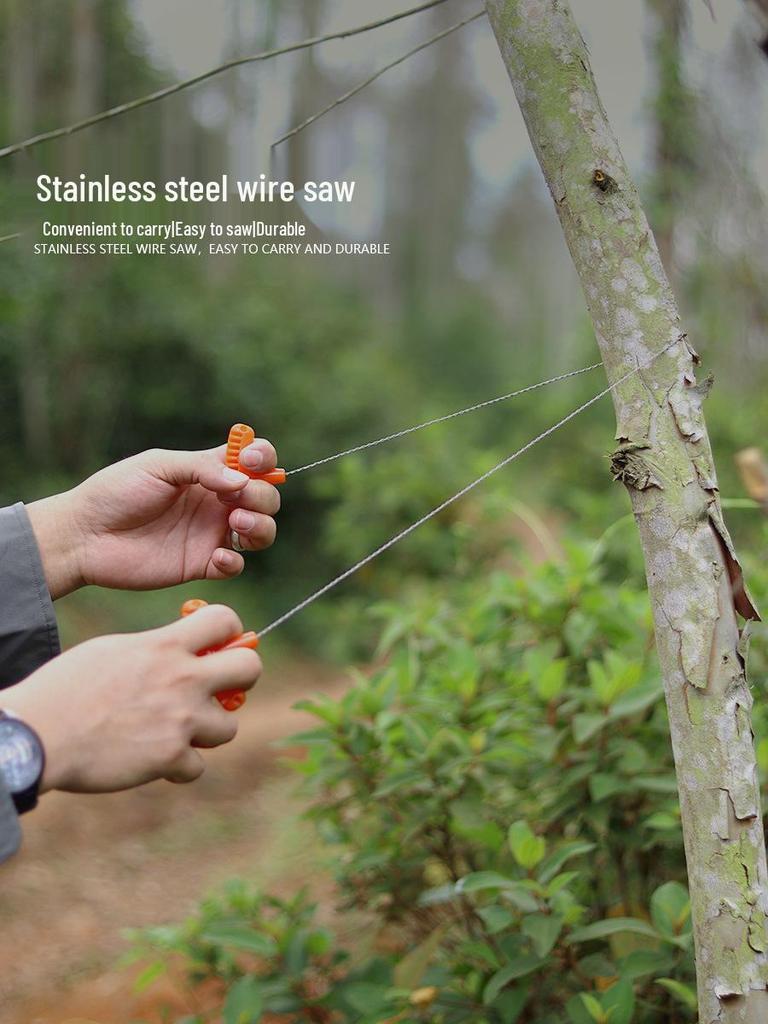Portable Outdoor Wire Saw with PP Handle