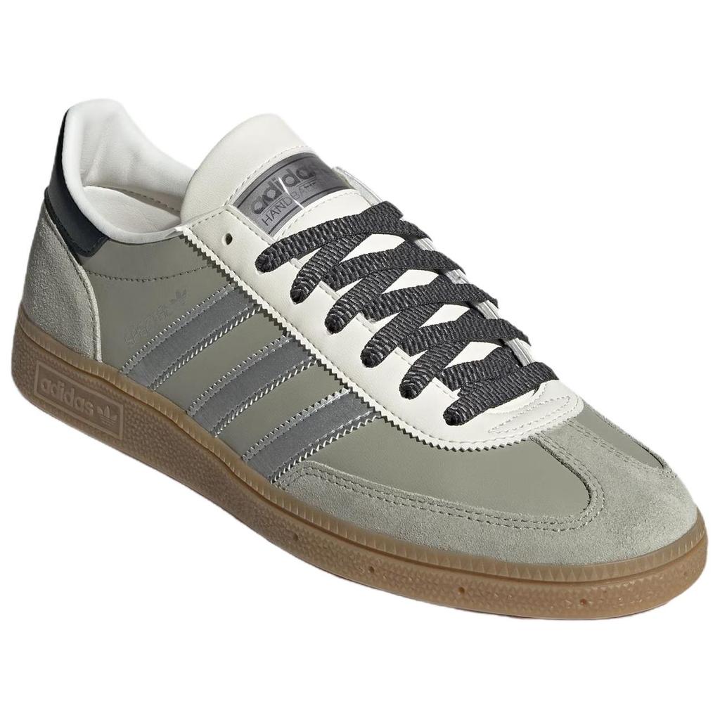 Adidas Originals Handball Spezial Leather Versatile Comfortable Durable Low-Top Sneakers Unisex Sneakers Gray JR4498