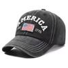 Америка Винтаж Стиранный Деним Snapback Козырек Бейсболка Для Мужчин Женщин Спорт Отдых Рыболовная Шляпа Солнцезащитная Шляпа