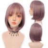 Женский парик Синтетические смешанные блондинки Коричневые короткие парики Натуральные короткие прямые волосы Боб Прическа Термостойкие волосы