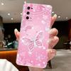 Phone Case For Realme X7 Pro Funda capa Butterfly Bow Protective Casing Transparent Soft Silicone TPU Cover Coque