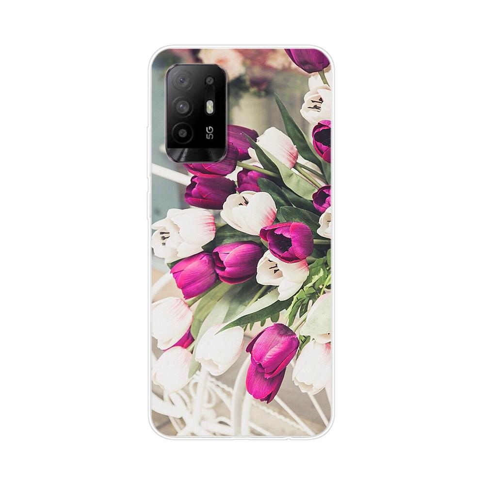 Чехол для Oppo Reno5 Z Чехол с рисунком Цветы Животные Силиконовый Чехол для OPPO Reno 5Z Reno 5 Z 5G 6.43'' Чехол Бампер Чехол для Телефона Coque
