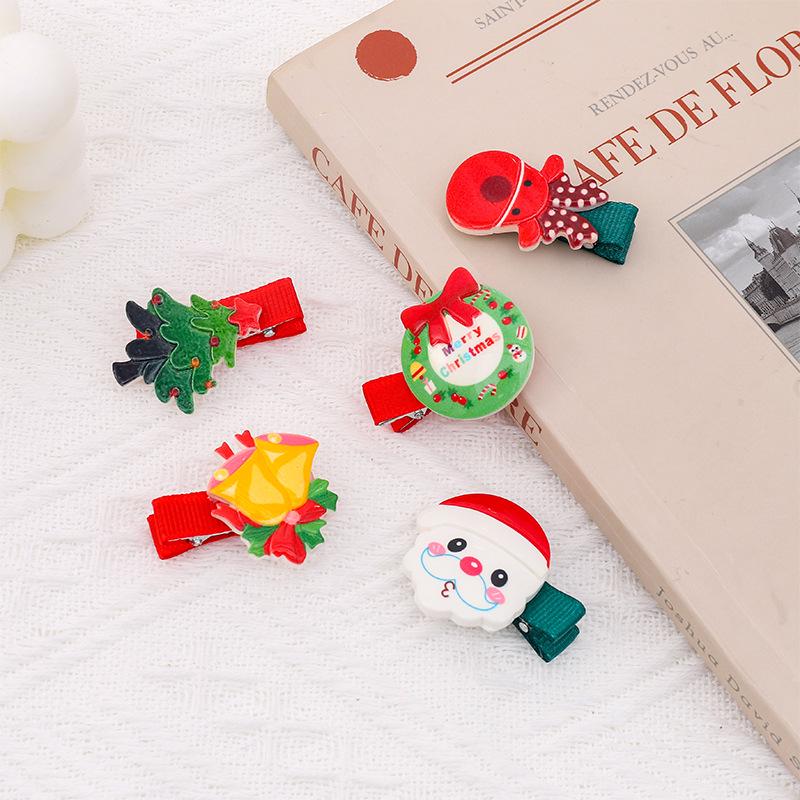 Cute Christmas Cartoon Hair Clip for Women and Children - Small Side Hairpin, Bangs Clip, BB Clip, Hair Accessories