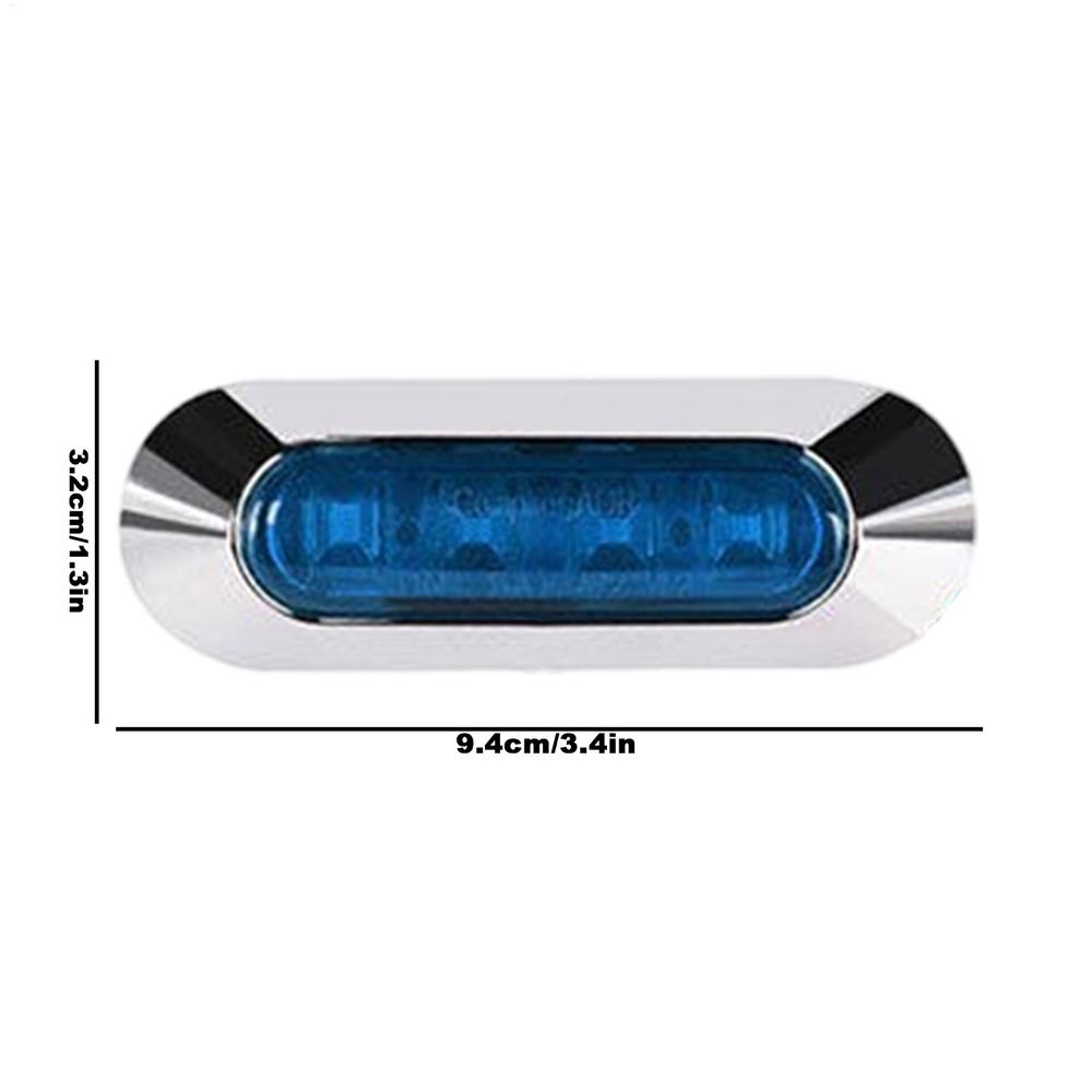 Боковой фонарь грузовика 4 LED Задний боковой габаритный фонарь и указатели поворота 12/24v Указатели поворота Светодиодный боковой габаритный фонарь Лампа