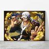 Poster and Printmaking Integrated Luffy Ace Sabo Bedroom Wall Decoration Classic Modular Painting