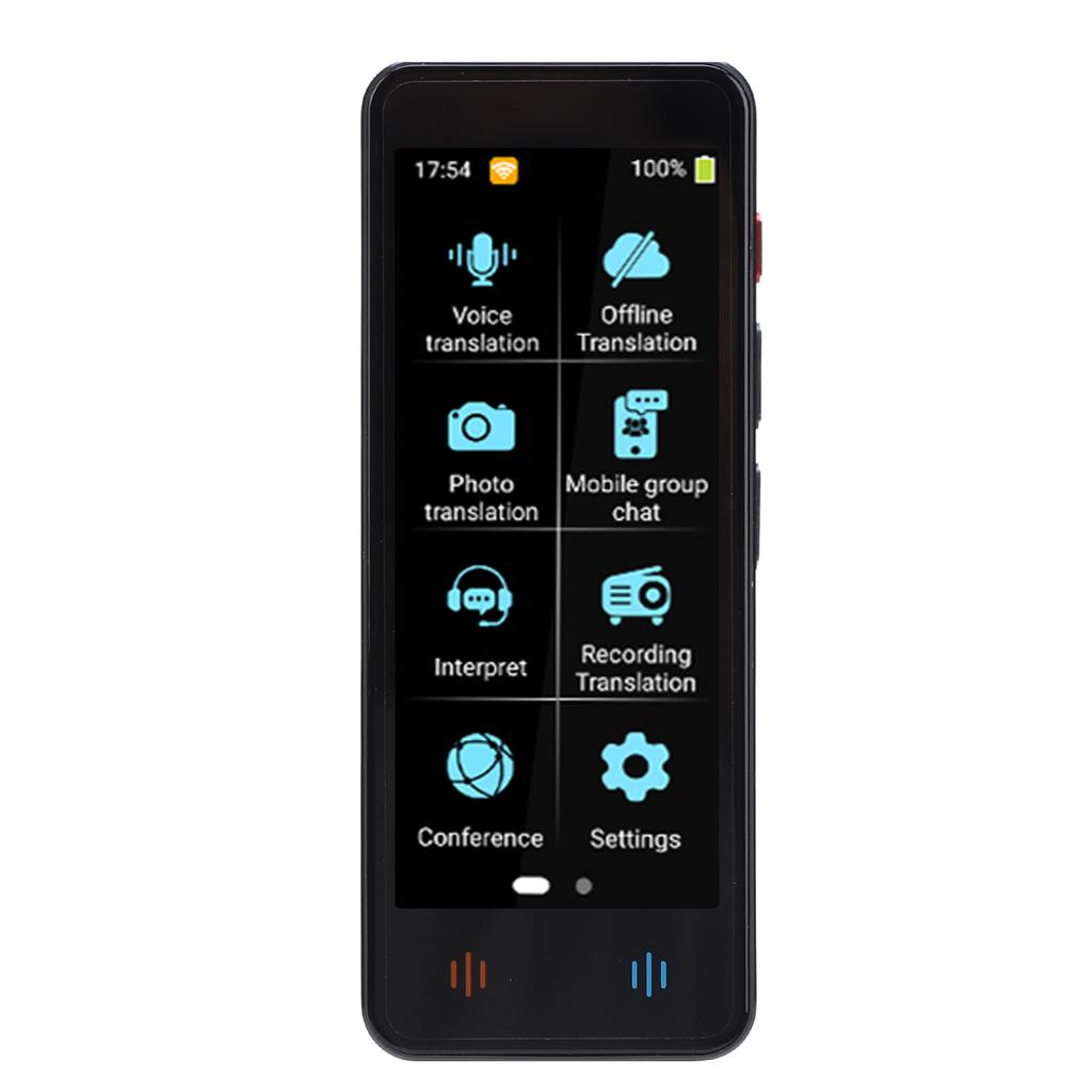 Переводчик языков с искусственным интеллектом, сенсорный экран, 134 языка, онлайн-переводчик, портативный переводчик для учебы