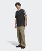 adidas Футболка с контрастными рукавами Skateboarder - Черная:Хаки / Ks4343