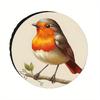 1pc Durable Polyester Bird Print Spare Tire Cover, Fit For RV And Truck Dust Protection, 28-34 Inches, Vehicle Dust Cover|Vibran