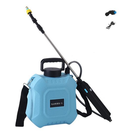 5L/8L Garden Electric Sprayer Backpack Sprayer with Shoulder Strap Telescopic Wand 2 Nozzles Battery Powered Sprayer for Lawn Yard Maintenance