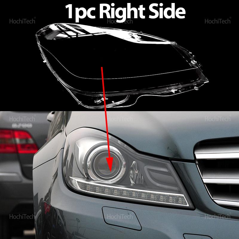 Для Mercedes Benz C-Class W204 2011-2014 C180 C200 C260 Крышка фары Автомобильная линза фары Стеклянная замена Передний плафон фары