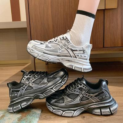 Daddy Shoes женские новые супер огненные ретро двойные сетчатые спортивные туфли одинарные туфли на платформе подошва индивидуальные повседневные спортивные женские туфли