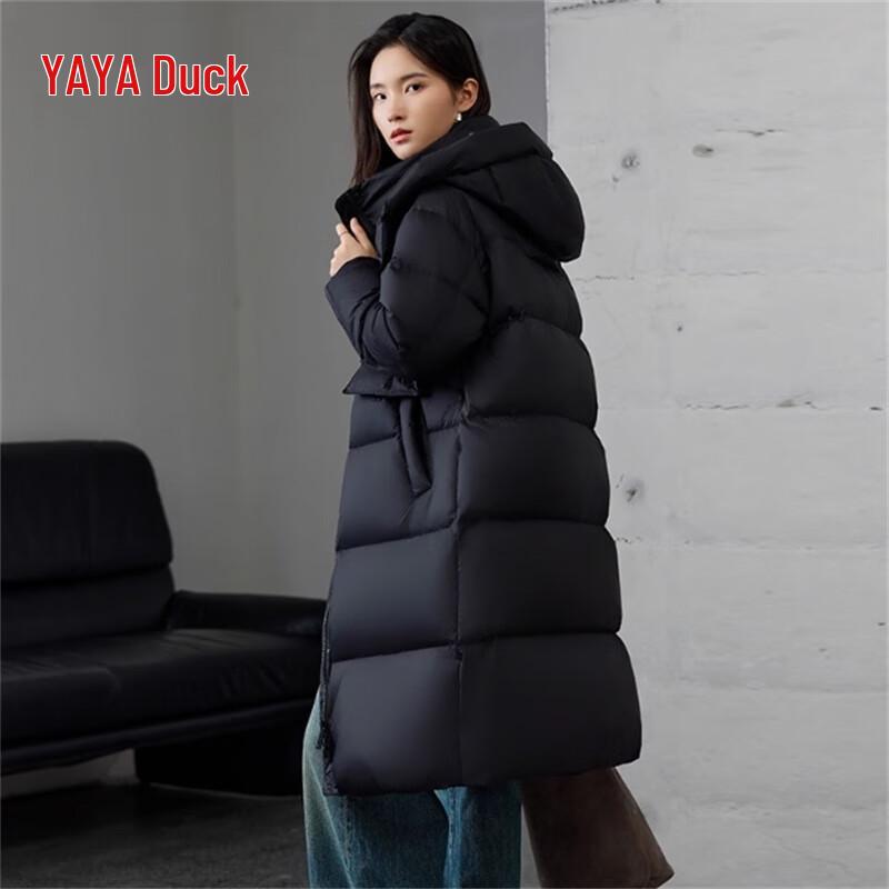 Yaya Женский длинный пуховик с капюшоном 2024 YE4B619895L