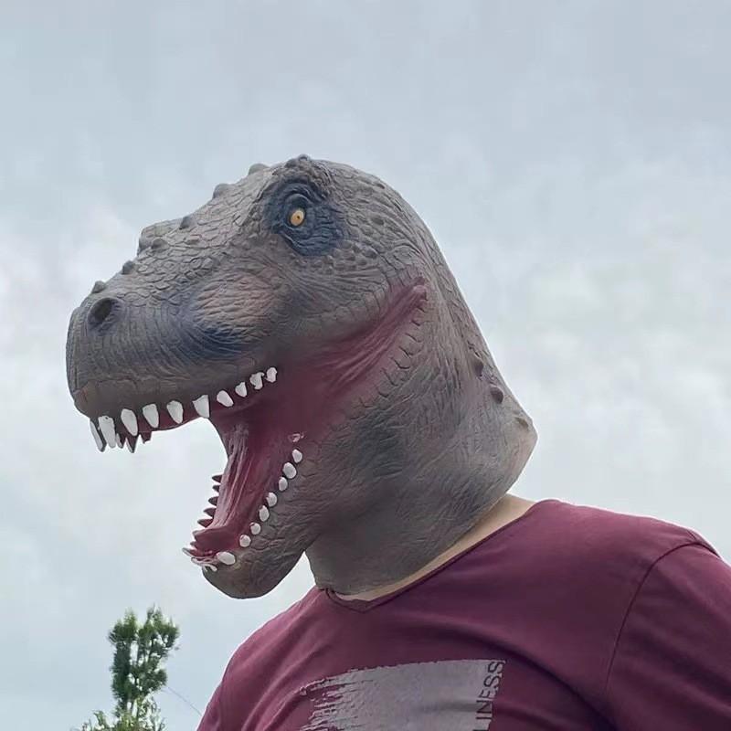 Halloween Monster Mask Adult Size Latex Horror Cosplay King Of Monsters Dinosaur Gorilla Animal