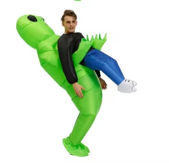 Надувной костюм ET-Aliens, страшный монстр, косплей для взрослых и детей, рождественская вечеринка на День благодарения, сценический фестиваль, детская одежда