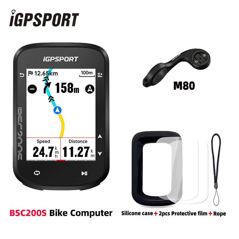 iGPSPORT BSC200S GPS Bike Computer 2.4" Colorful Screen Wireless Bicycle Speedometer Cycling Odometer Bluetooth ANT+