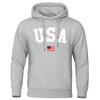 Capital Usa и Flag Of The United States Мужская толстовка с капюшоном Япония Аниме Одежда Осенние свободные толстовки с капюшоном Модные карманные теплые пуловеры
