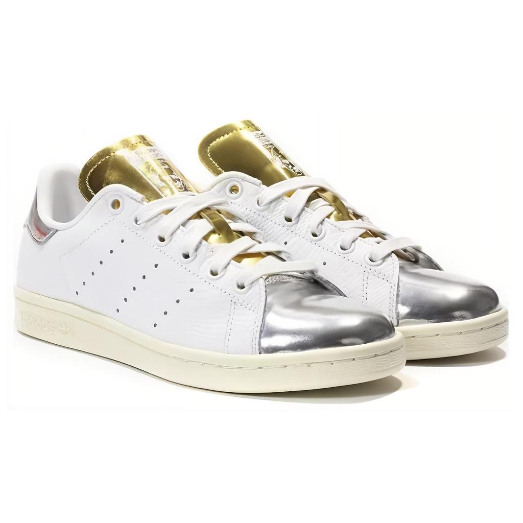 adidas Кроссовки Унисекс Stan Smith Белые Серебристые Золотистые Обувь-Белый Металлик-Серебристый Металлик-Золотой B24699