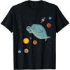 Космическая печать Исследуя планеты, звезды и Солнечную систему Футболка