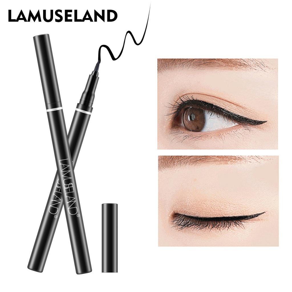LAMUSELAND 4 шт./компл. набор для макияжа глаз, тушь + подводка для глаз + карандаш для бровей + палитра теней для век