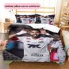 Neymar Jr Pattern Bedding Home Decoration Birthday Gift ( 1 duvet cover + 2 pillowcase, without core),fan merchandise.