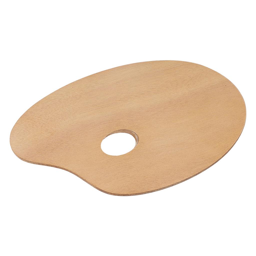 Винтажная овальная деревянная палитра художника, поднос для масляных и акриловых красок, деревянный инструмент для рисования