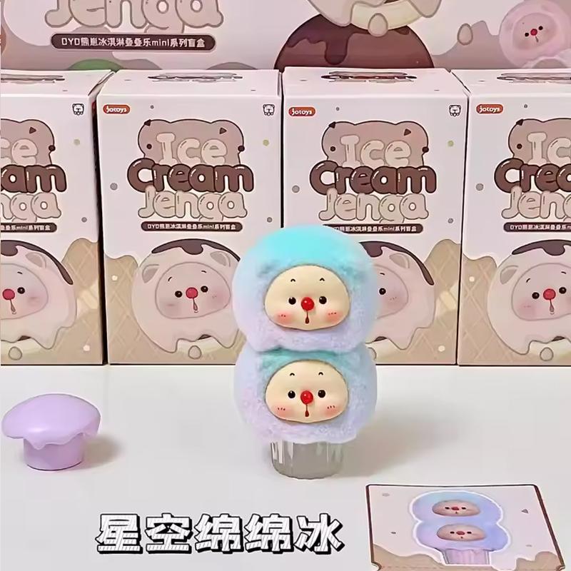 Oyo Bear Cub Ice Cream Series Anniversary Stackable Blind Box Trendy Mini Doll Gift Garage Kit Ornament Kids Gift Toy