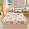 Простыня на резинке в цветочном стиле из чистого хлопка, покрывало для кровати, простыни для взрослых и детей, мягкое постельное белье для дома (Наволочка Нужен заказ)