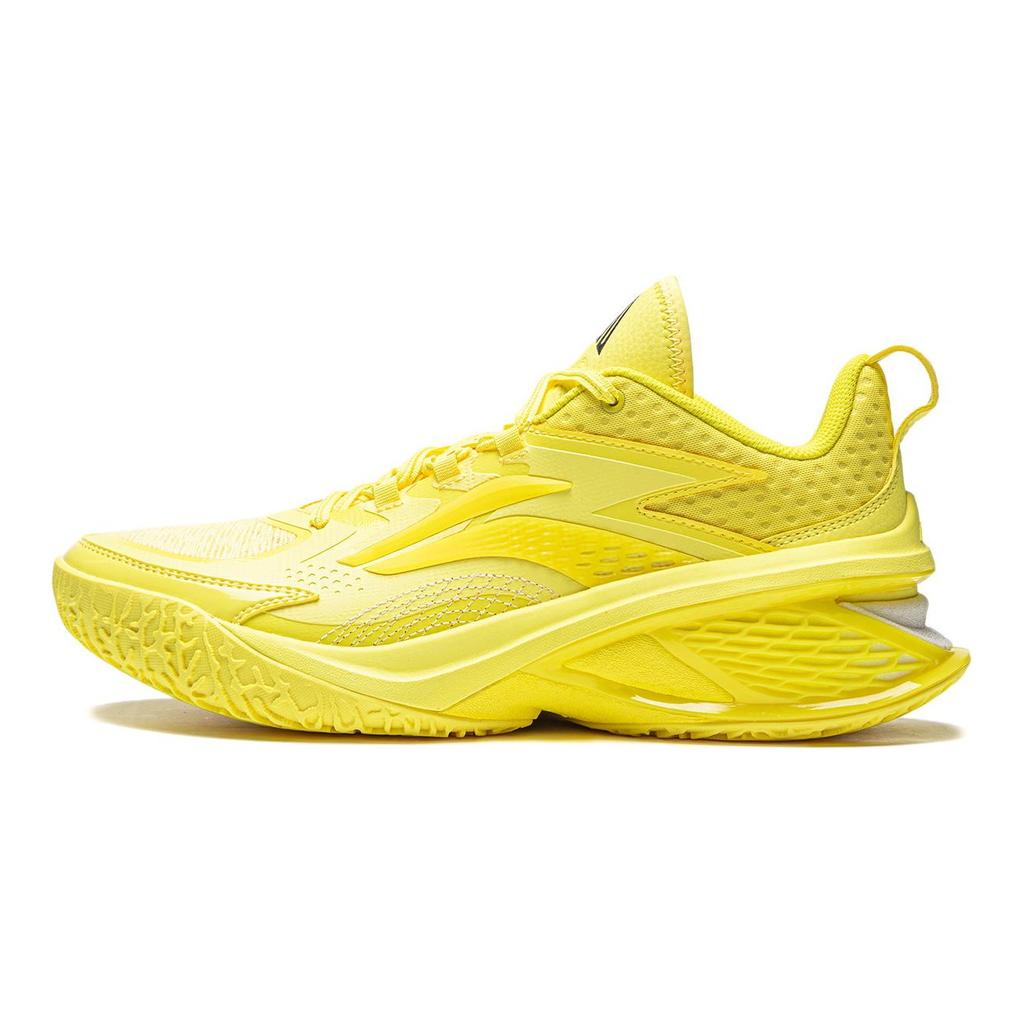Li Ning Air Strike 11 Амортизирующие Нескользящие Легкие Низкие Баскетбольные Кроссовки Мужские Желтые ABAU055-8