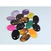 323Cts. Natural Onyx Agate Ring Size Oval Cabochon Loose Gemstone 16Pcs Lot A-641