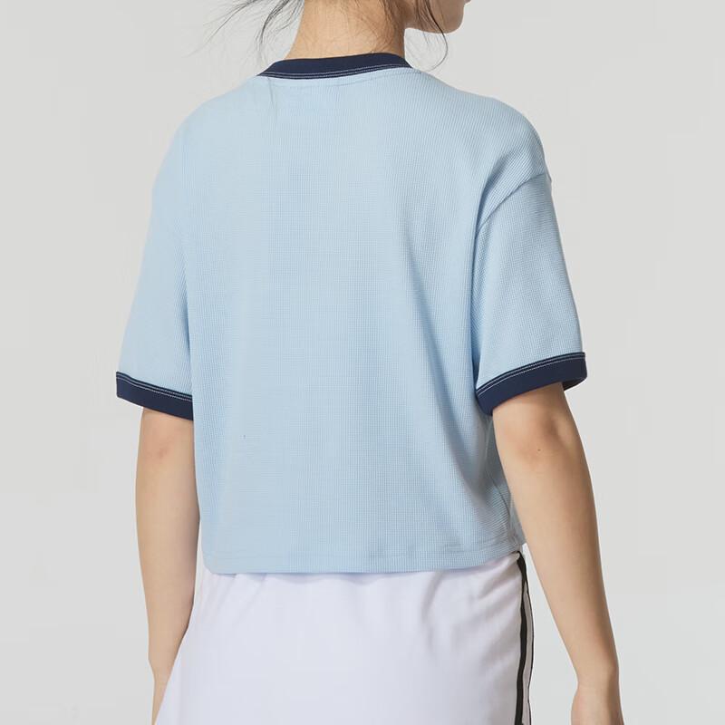 adidas Футболка с открытыми плечами Color Block Casual, женские топы, синяя JI7240