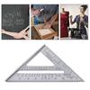Triangle Rule 90 Degree Thickening Angle Rule Aluminum Alloy Carpenter Measurement Square Ruler Woodworking Triangle Ruler