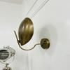 38.1 Cm Handmade Brass Disk Wall Sconce Mid Century Modern Light Fixture Home Decor