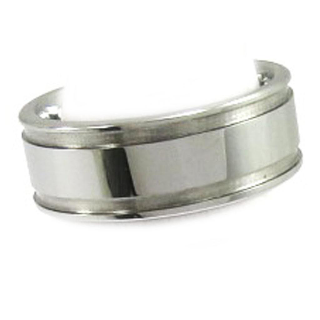 Металлическое серое кольцо из вольфрама 'High Tech'