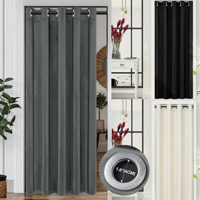 Бархатные дверные шторы Теплоизоляционные однодверные шторы Шторы Люверсы Лестница Кухня Гостиная Шторы Панели Кольцо Верх