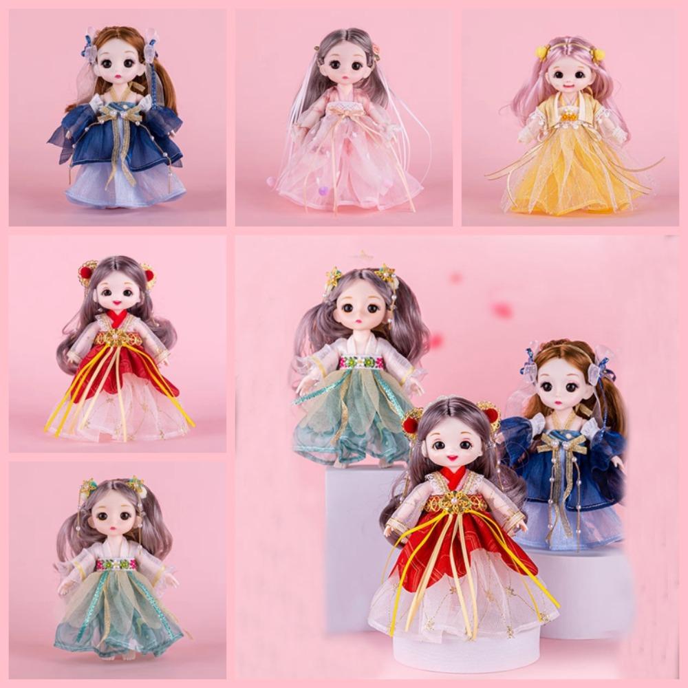 Little Princess Ancient Dress Bjd Doll Hanfu Princess 17cm Hanfu Princess Dolls Girl Toys