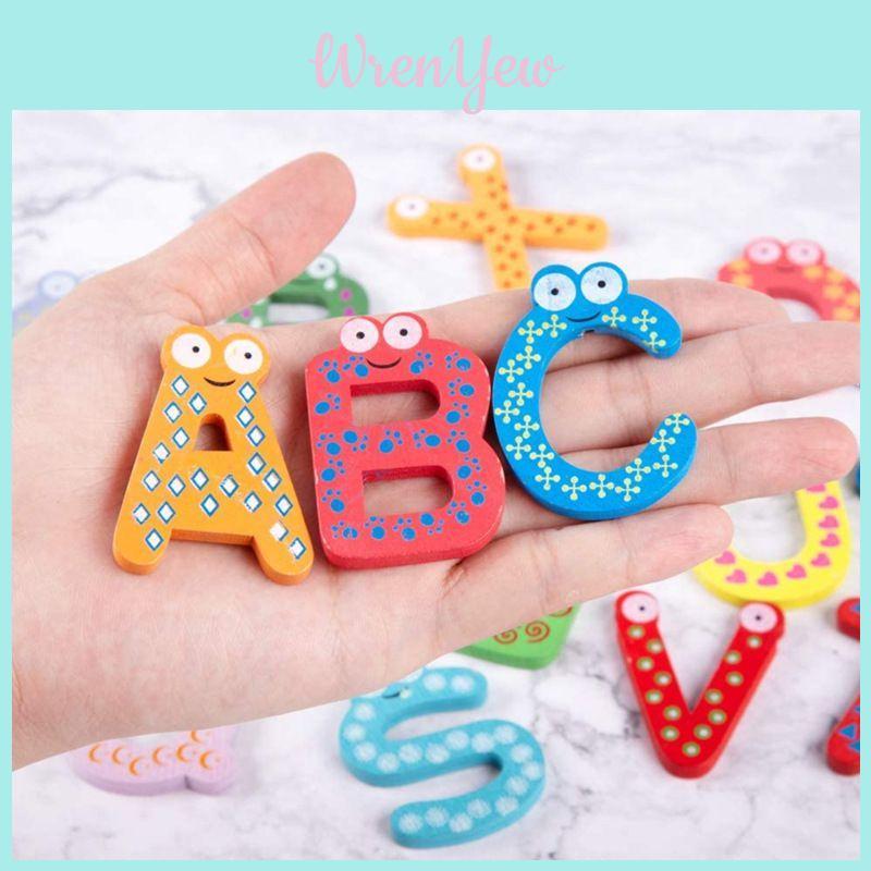 Safe Smooth 26 English Letters Refrigerator Magnet For Kids Education
