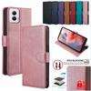 Business RFID Magnetic Wallet Phone Case For Motorola G Power 5G Moto G 5G Plus 2024 2023 Leather Flip Protect Cover Case Funda