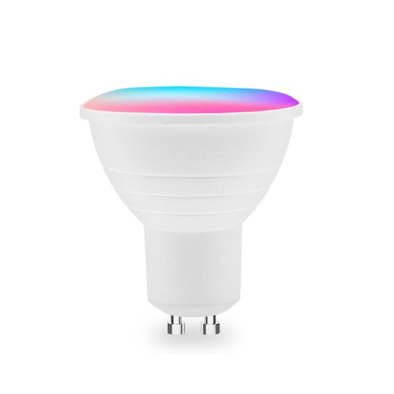 Умная лампочка Tuya Zigbee/WIFI GU10/MR16 RGB+CW 5 Вт диммируемая светодиодная лампа 5 Вт Smart Life точечный светильник управление через Alexa Google Home