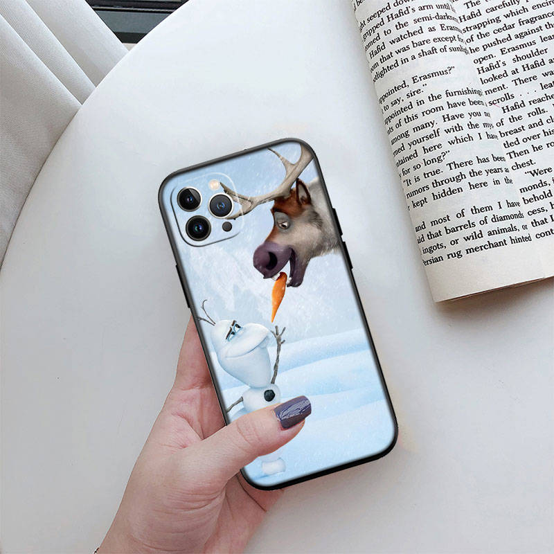 ED39 Олаф Эльза Анна чехол для телефона iPhone 6 6s 7 8 11 12 13 14 15 XS Pro Max XR X SE Samsung S20 S21 S22 S23 S24 FE Ultra Plus Lite S21S A55