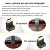 HDMI-совместимый кабель HDMI 90 градусов между мужчинами и женщинами, винтовой кабель для крепления на хост-панели, разъем HDMI-HDMI 1,4 В для удлинителя сплиттера