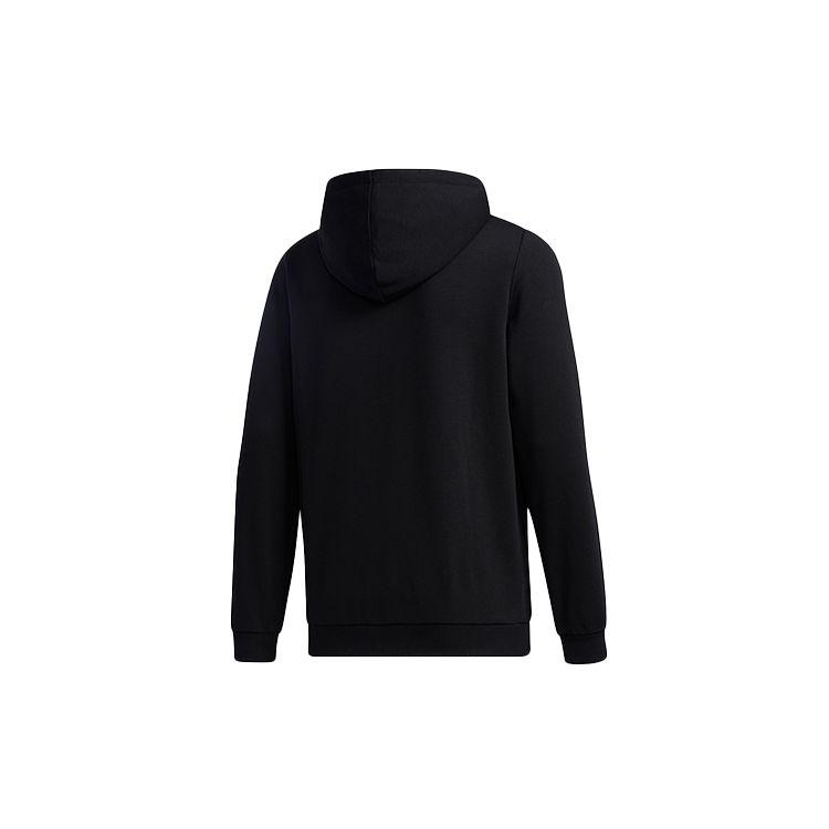 Adidas Повседневная спортивная куртка с капюшоном на молнии с нео-алфавитным принтом, мужская верхняя одежда, черный GJ8927