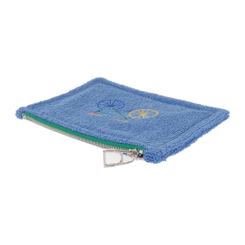HERMES  H103759M02  Pouch Blue Cotton Women