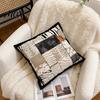 Modern Home Decor Cushion Covers Embroidered Cover, Geometric Throw Pillow Artistic Office Decorative Cover Case for Sofa Bedroom Living Room,