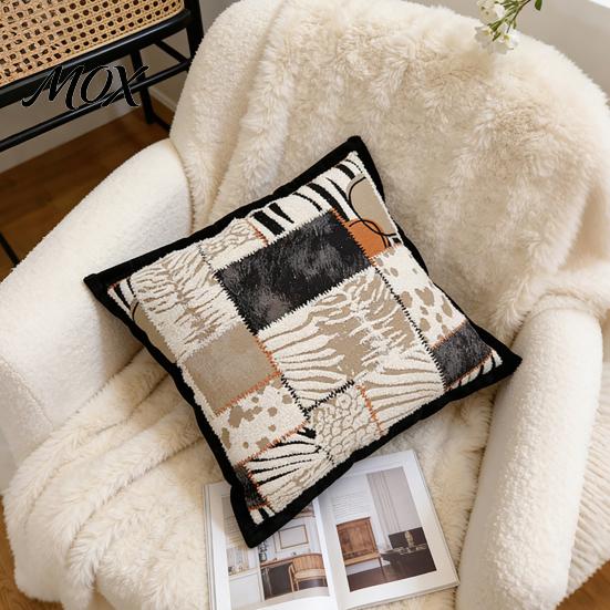 Modern Home Decor Cushion Covers Embroidered Cover, Geometric Throw Pillow Artistic Office Decorative Cover Case for Sofa Bedroom Living Room,