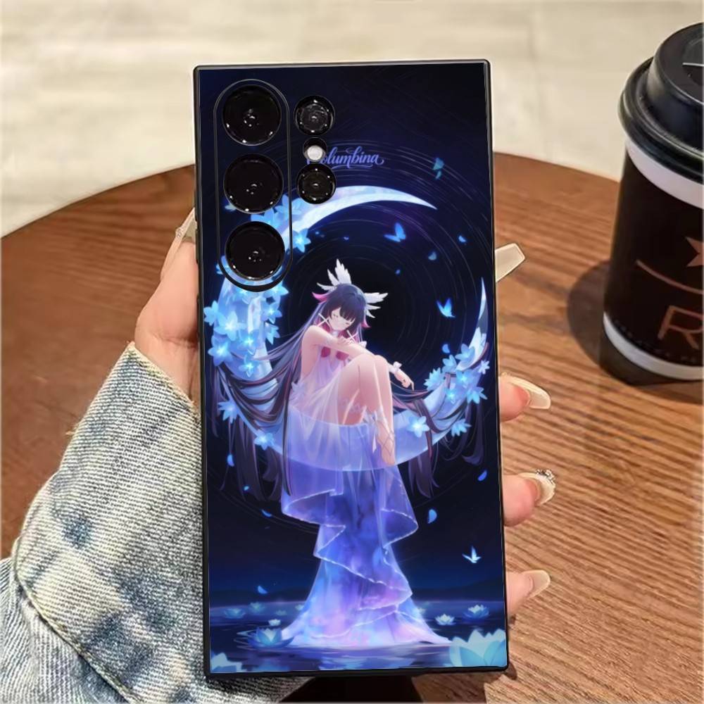 Чехол для телефона The Maiden C-Columbina для Samsung S25, S24, S21, S22, S23, S20, Ultra, S26, Plus, Fe, Note, 5G Черный