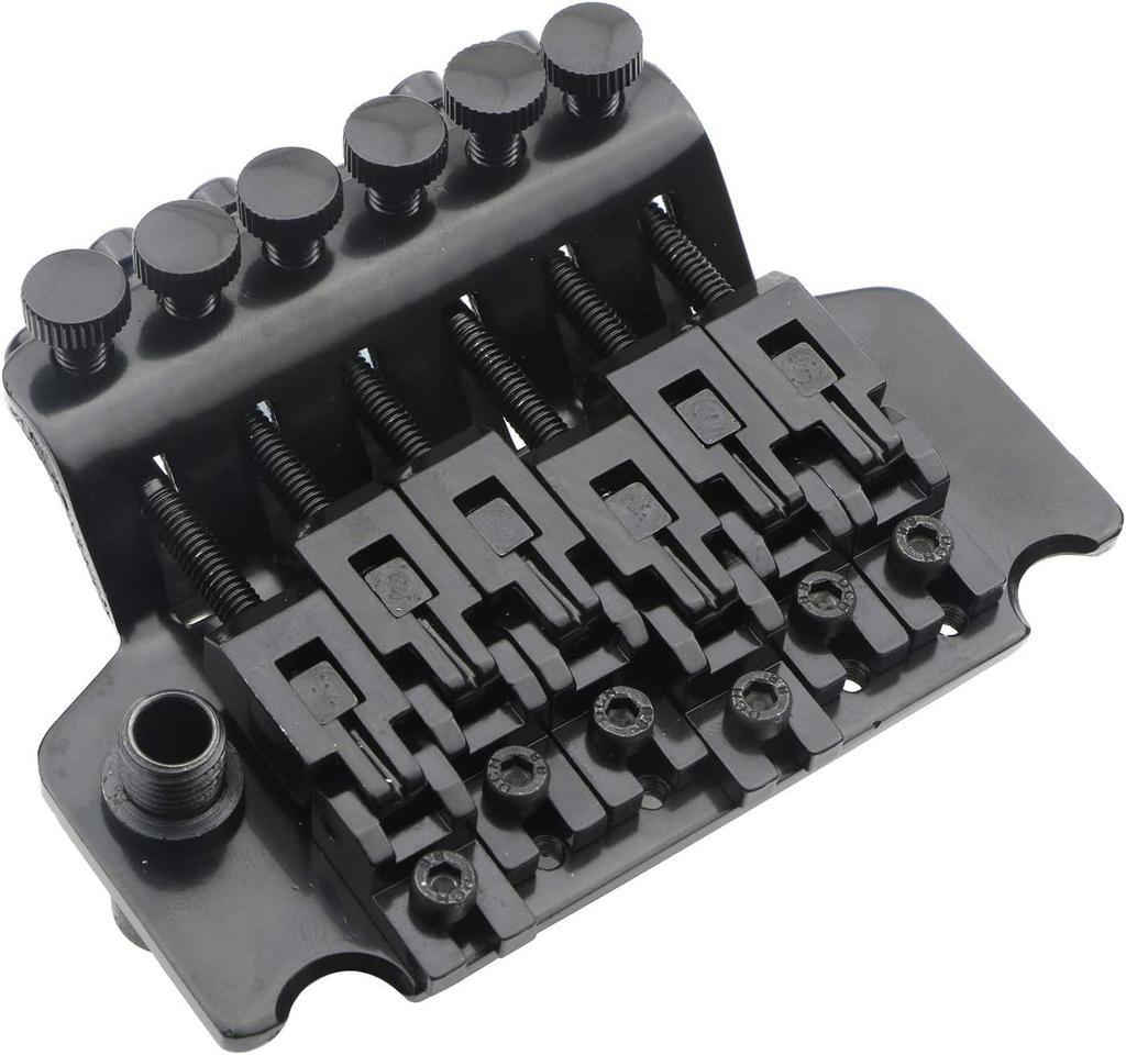 Black Electric Guitar Tremolo Bridge with Double Strat Lock for Floyd Rose