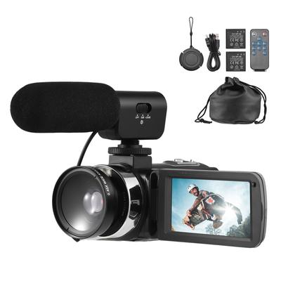 Цифровая видеокамера FHD 1080P, видеокамера, DV-рекордер, 30 МП, 18-кратный цифровой зум, поддержка экрана 3,0 дюйма