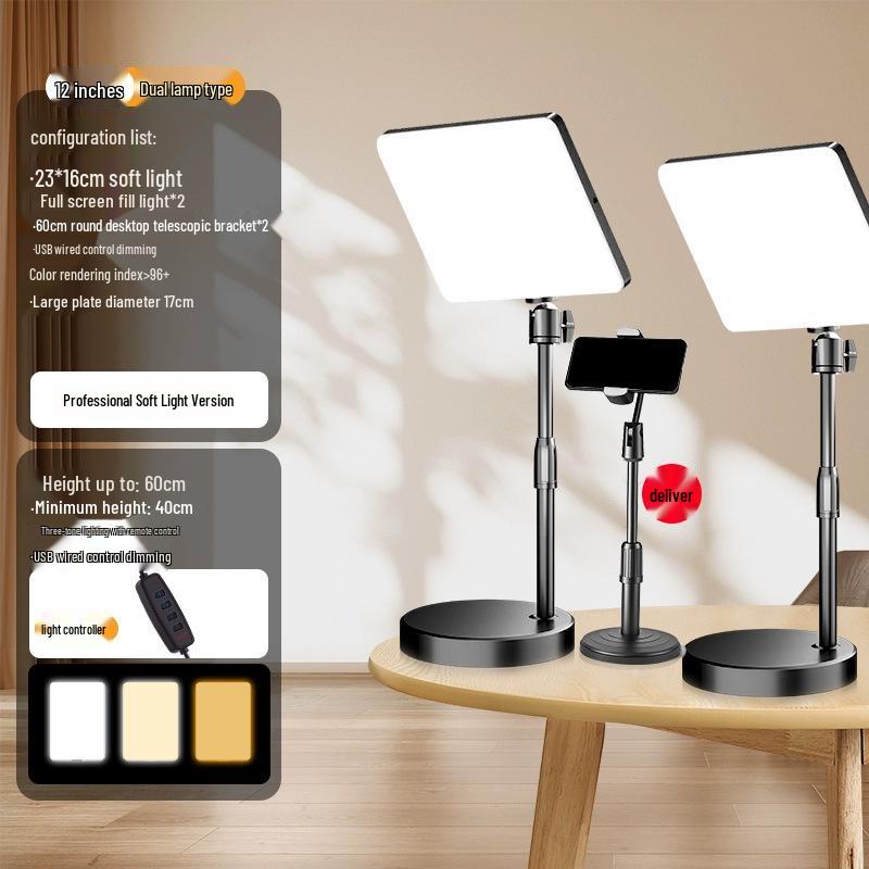 Pro Stream & Photography LED Soft Light for Indoor Video & Beauty Shots