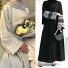 Elegant Embroidered Cardigan Robe Abaya Dress for Women - Dubai Turkey Middle East
